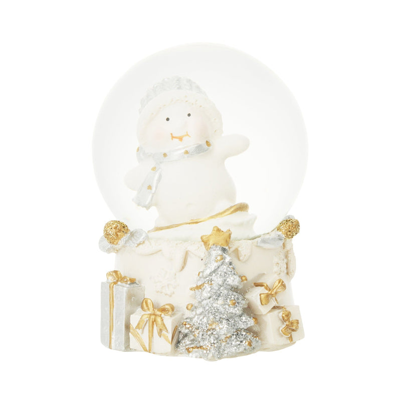 Snow Globe Snowman Small White