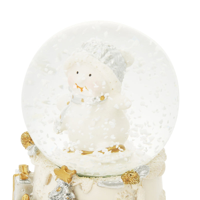 Snow Globe Snowman Small White