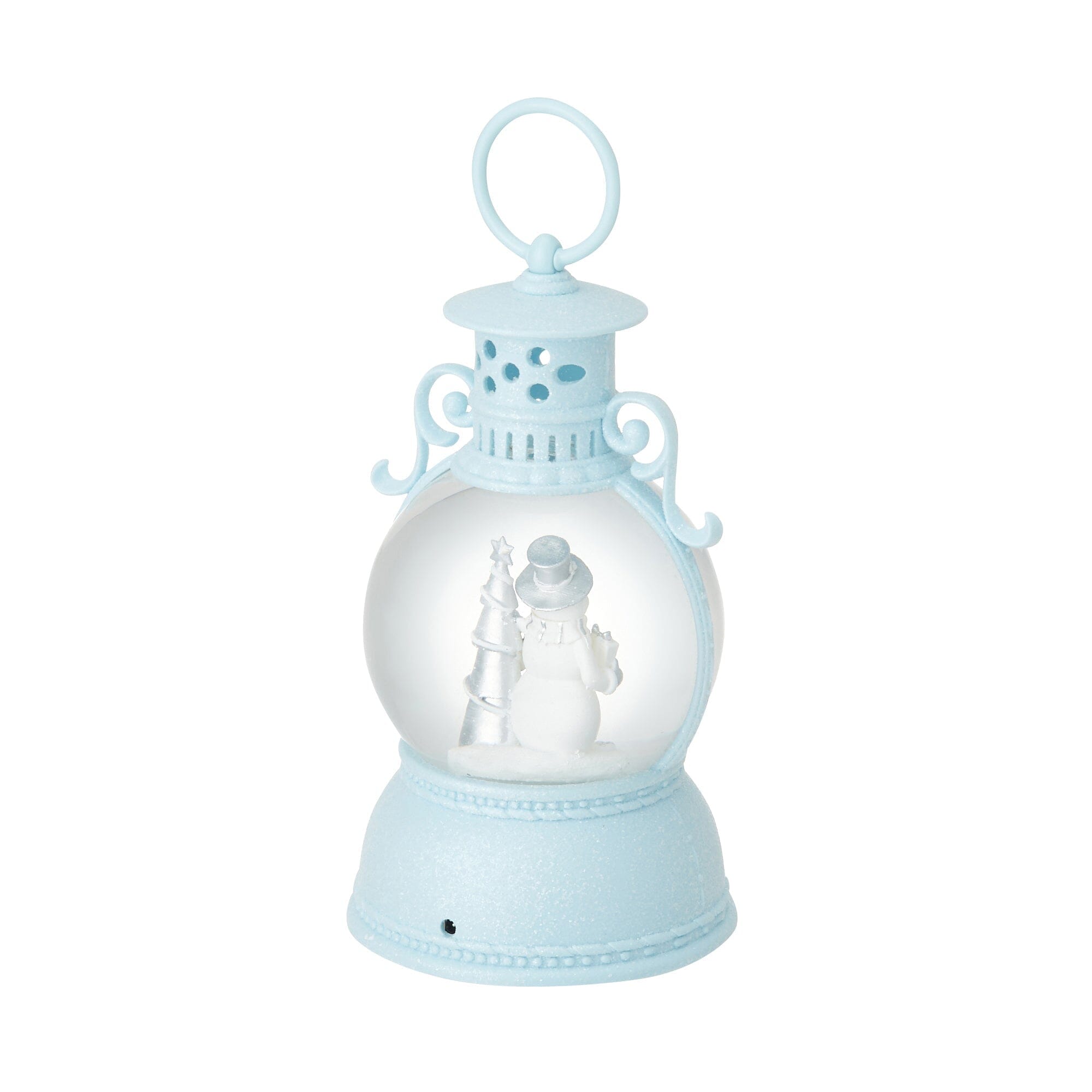 Snow Globe Round Lantern Snowman L