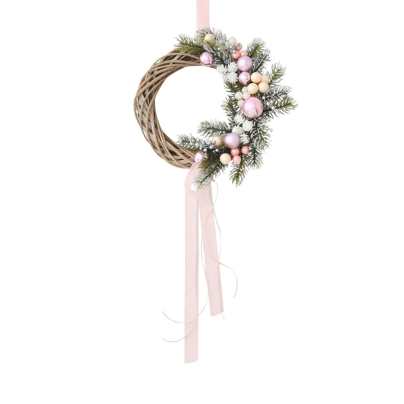 Wreath Asymmetrical Medium Pink