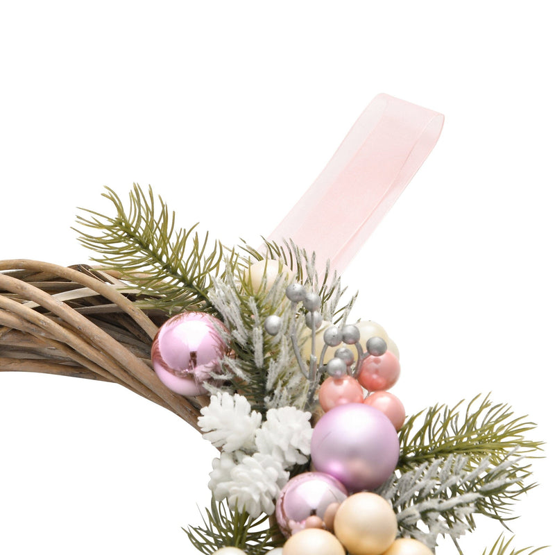 Wreath Asymmetrical Medium Pink