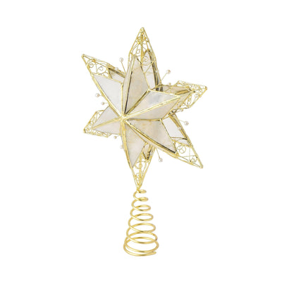 Tree Top Capiz Star Pearl M Gold