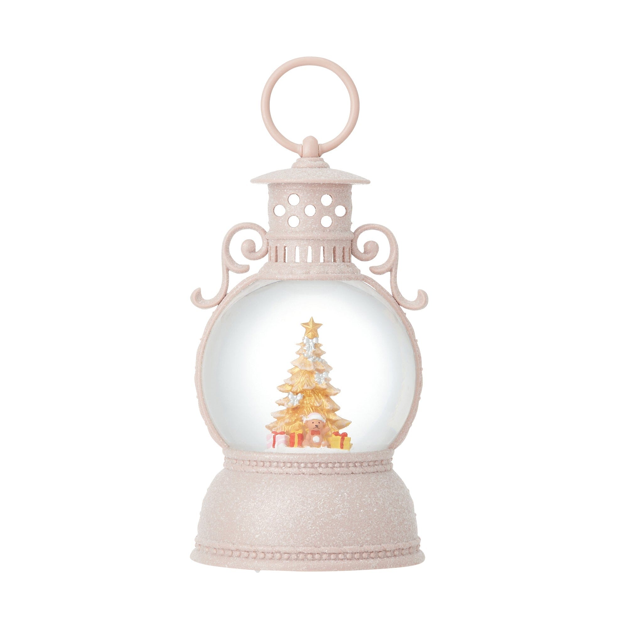 Snow Globe Round Lantern Tree Bear L