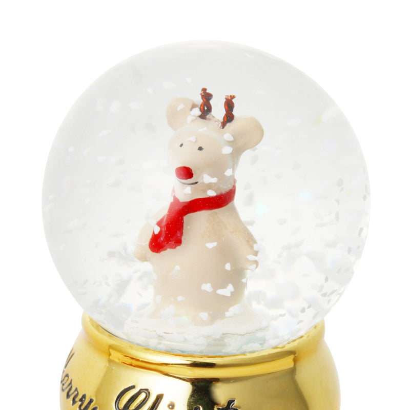 Snow Globe Reindeer Xs Gold