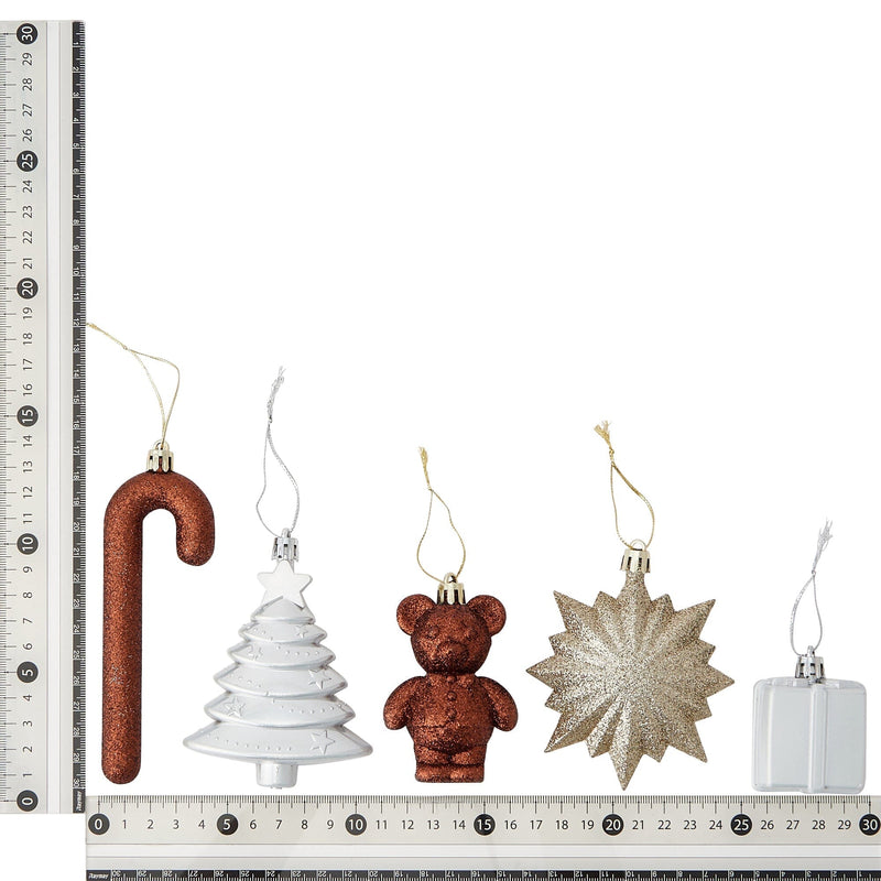 Set Ornament Motif 26 Pieces Brown