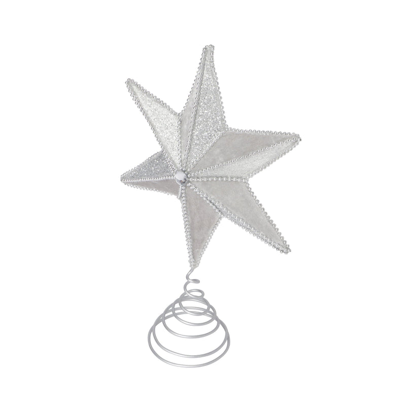 Tree Top Fabric Star M Silver