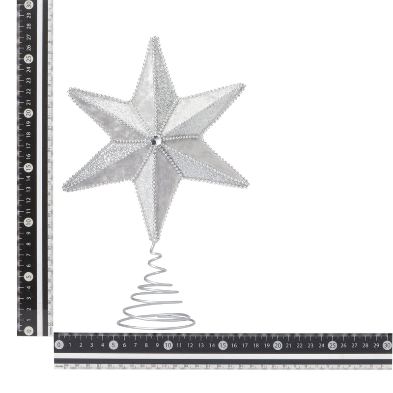 Tree Top Fabric Star M Silver