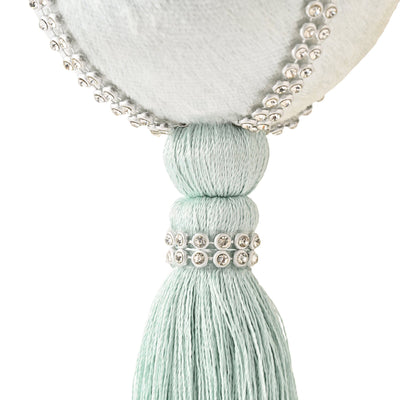 流蘇刺繡聖誕掛飾 藍色