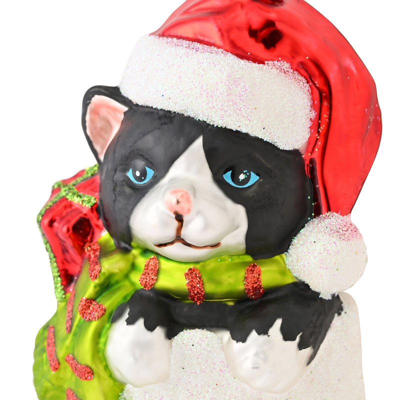 Glass Ornament Cat Socks