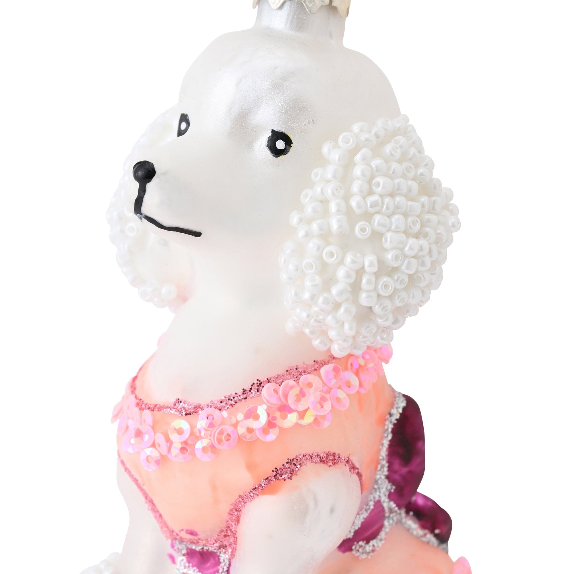 Glass Ornament Poodle