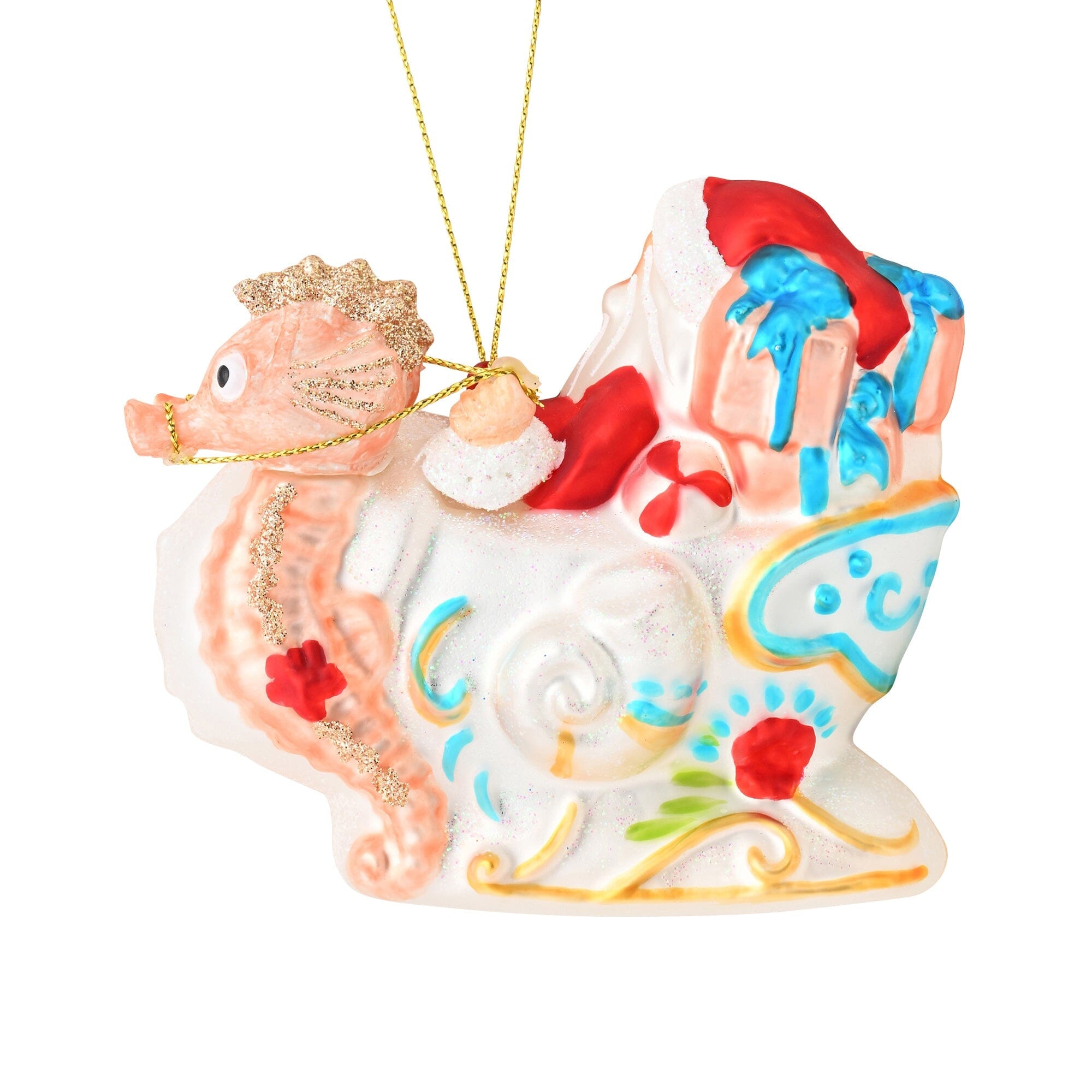 聖誕老人玻璃掛飾