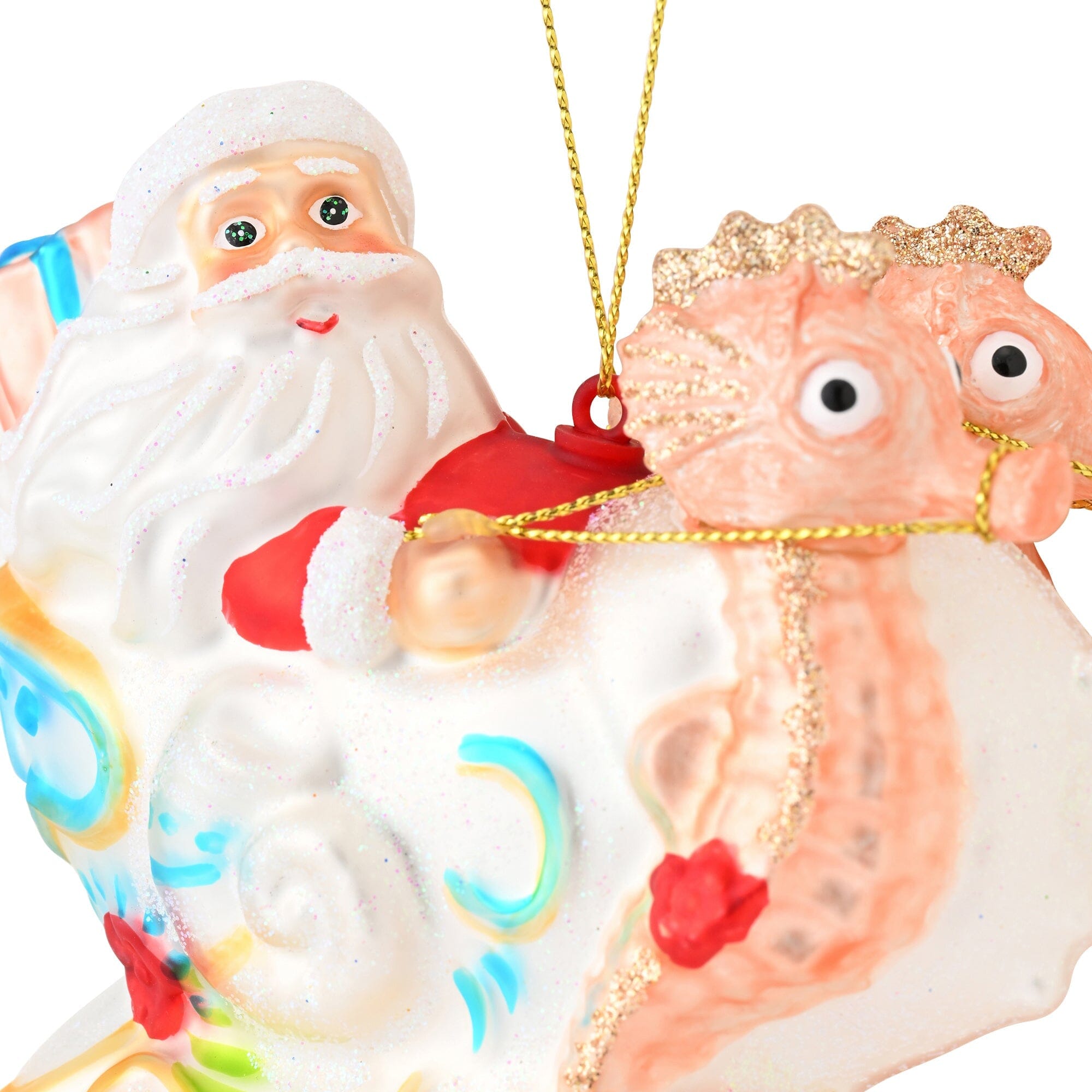 聖誕老人玻璃掛飾