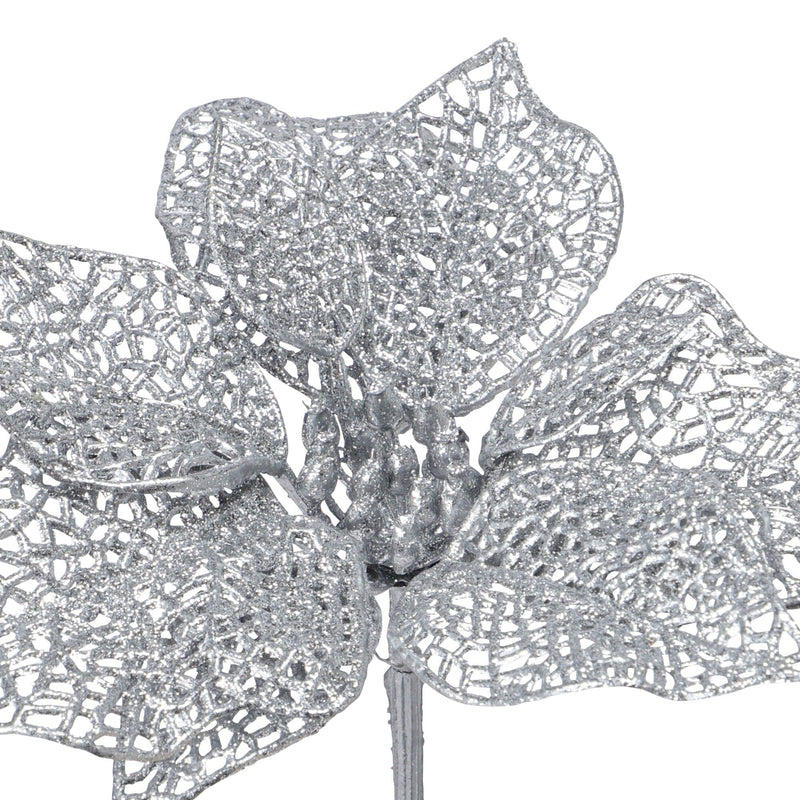 Art Plant Poinsettia Silver