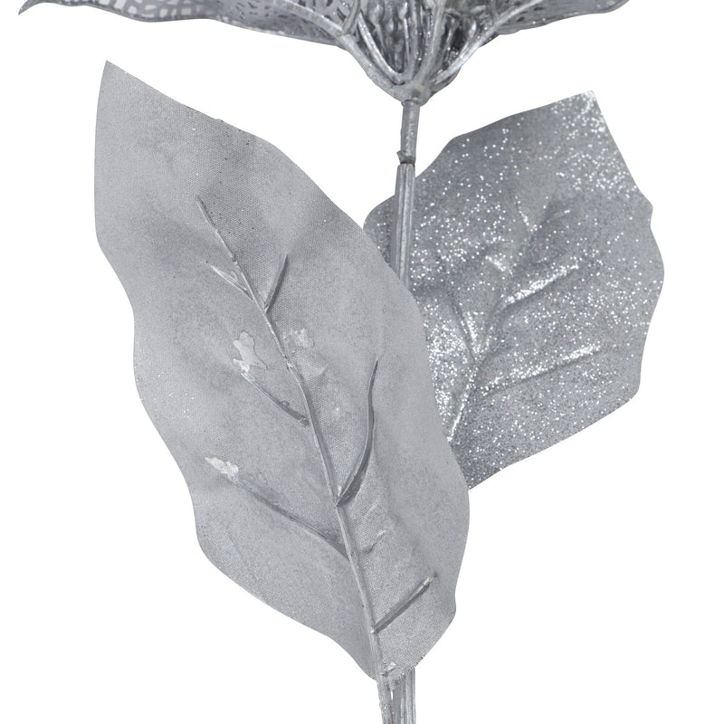 Art Plant Poinsettia Silver