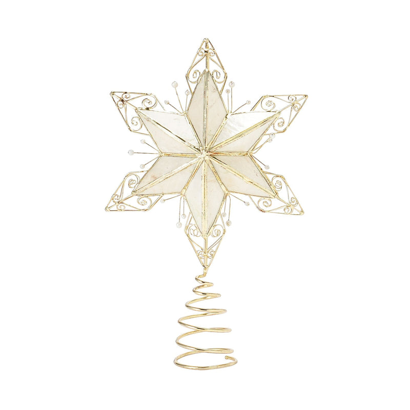 Treetop Capiz Star Pearl Medium Gold