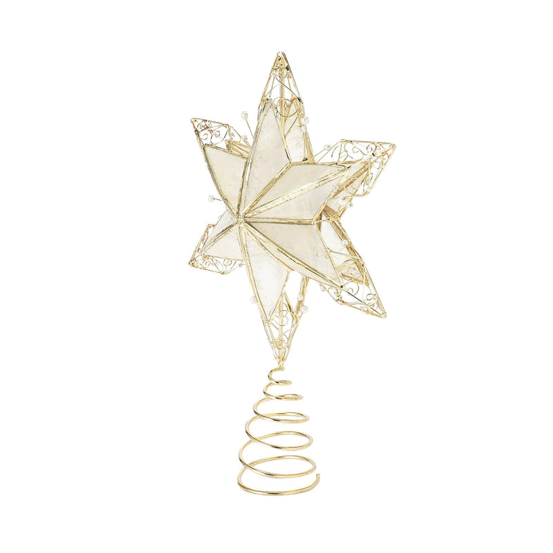 Treetop Capiz Star Pearl Medium Gold