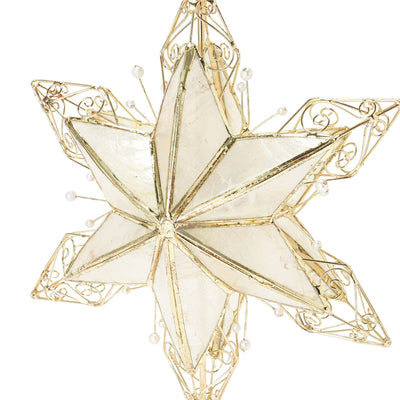 Treetop Capiz Star Pearl Medium Gold