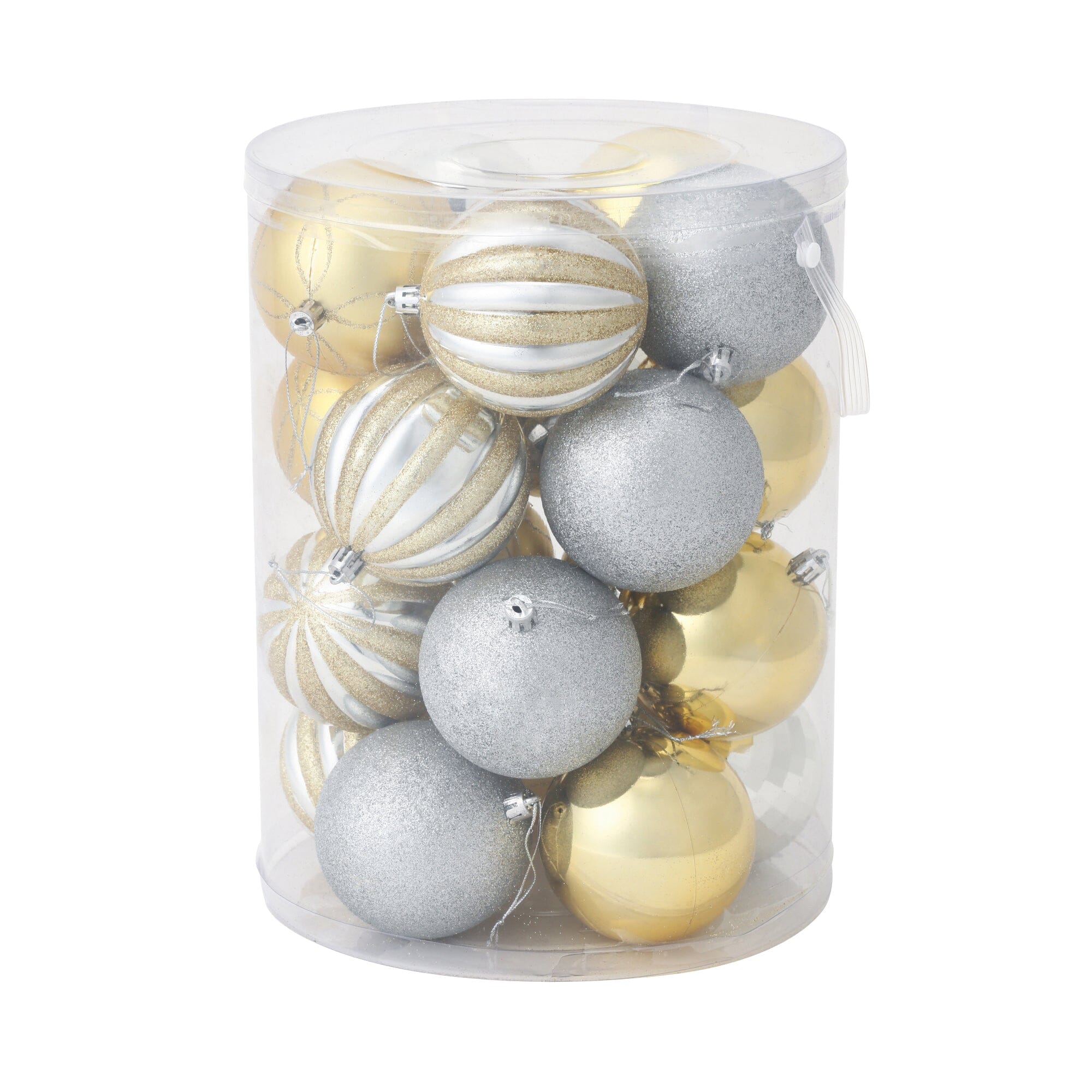 金色 8公分 20 件套裝聖誕掛飾