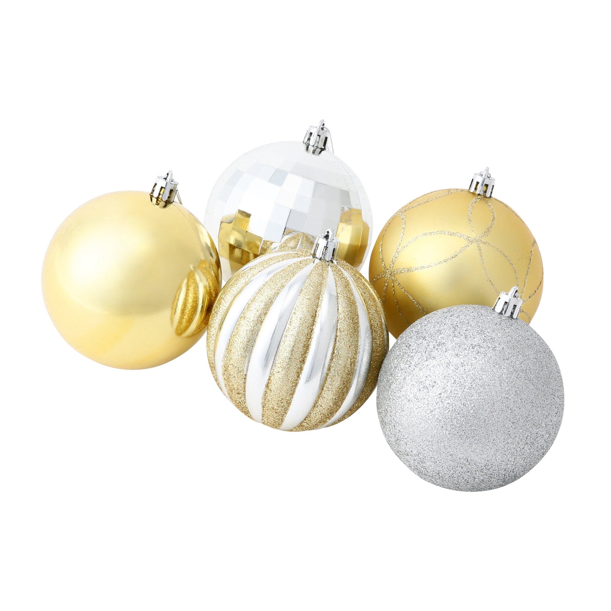 金色 8公分 20 件套裝聖誕掛飾