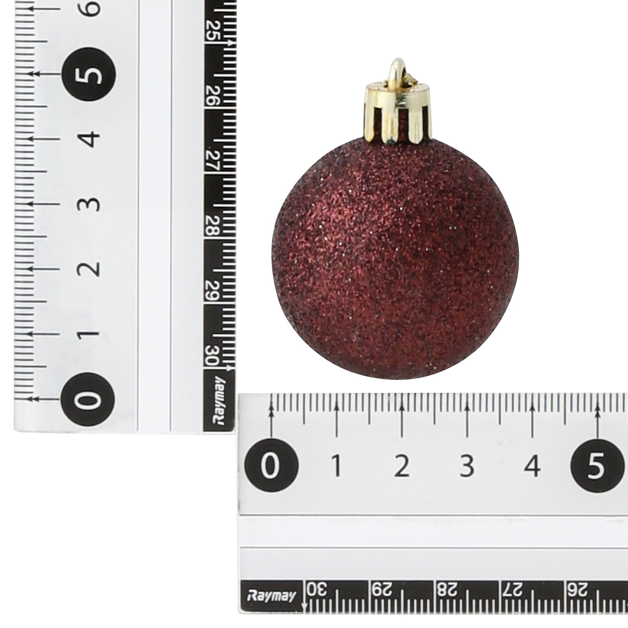 Set Ornaments 4cm 14 pcs Brown