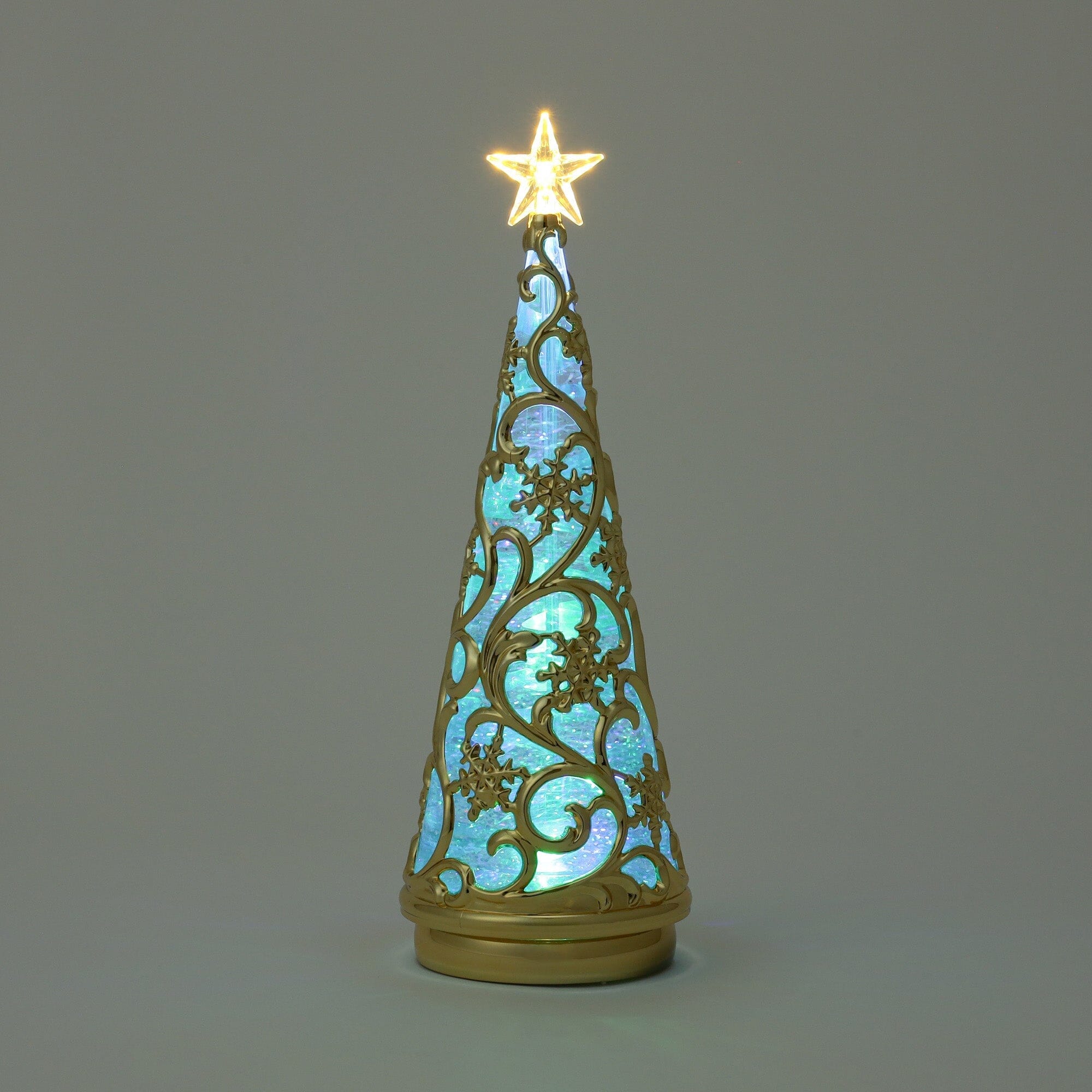 Water Tree Snow Rainbow & Warm Gold