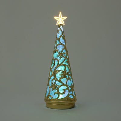 Water Tree Snow Rainbow & Warm Gold