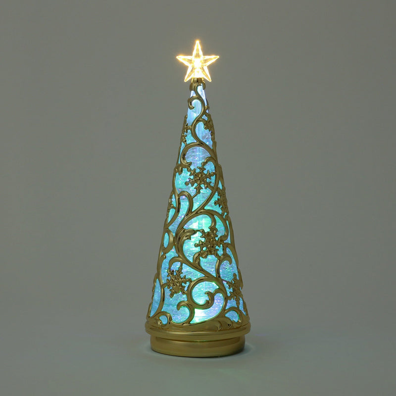 Water Tree Snow Rainbow & Warm Gold