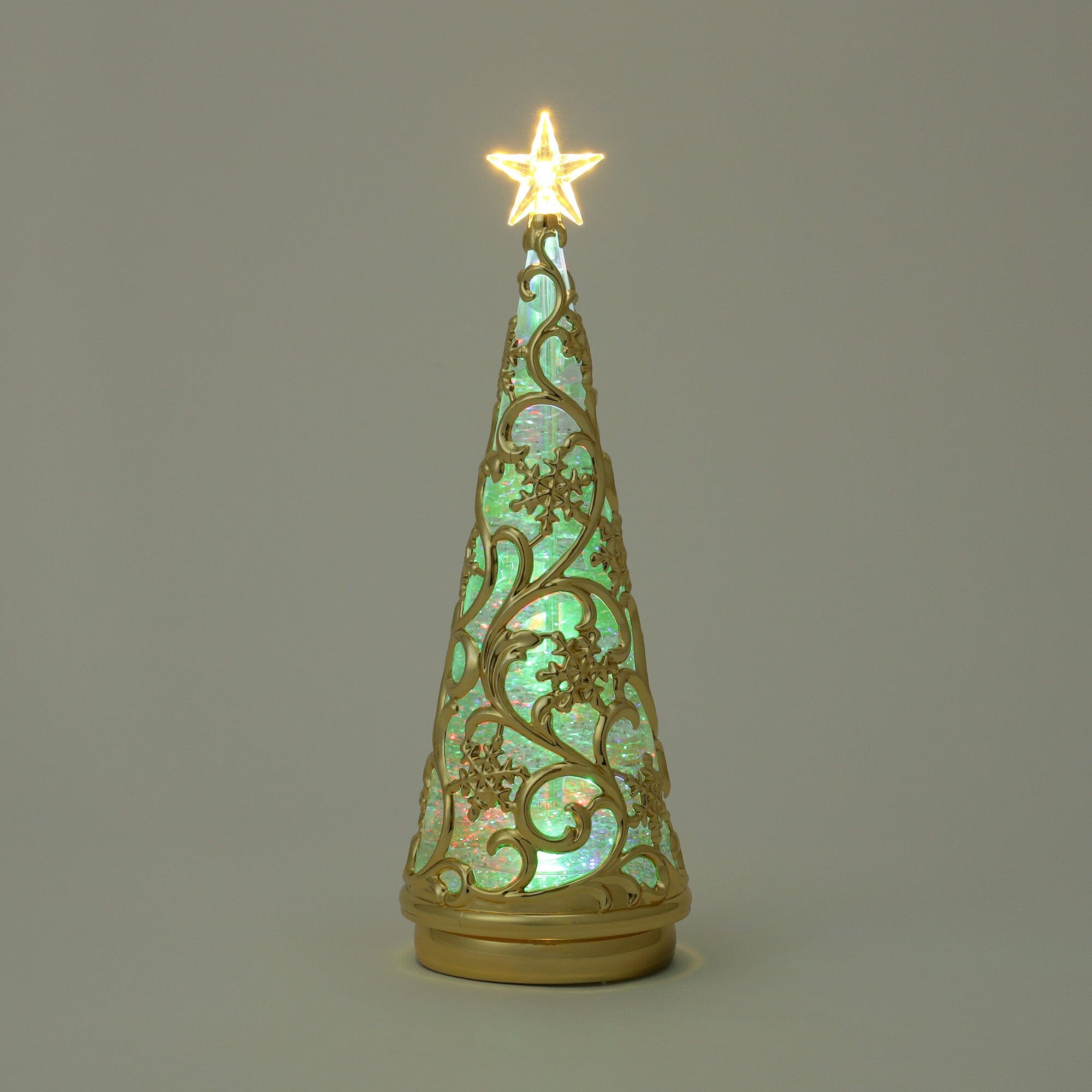 Water Tree Snow Rainbow & Warm Gold