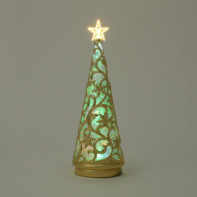 Water Tree Snow Rainbow & Warm Gold