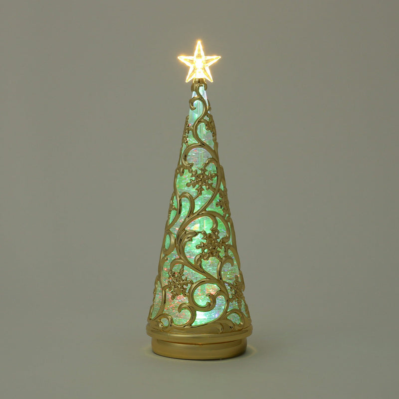 Water Tree Snow Rainbow & Warm Gold