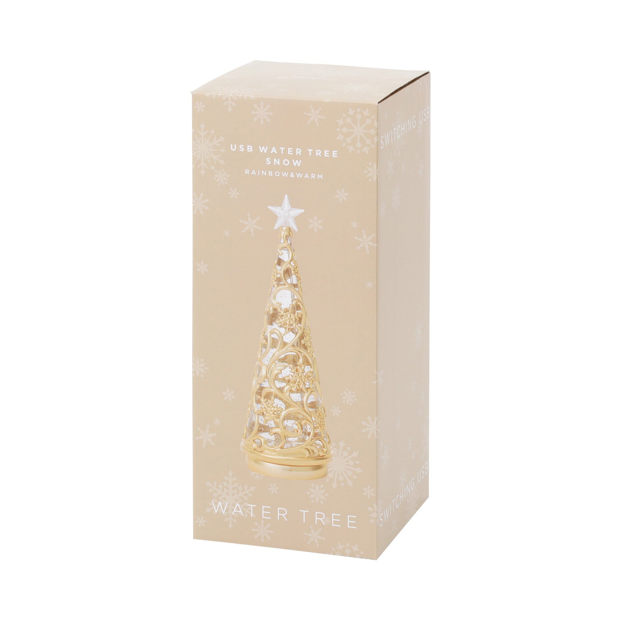 Water Tree Snow Rainbow & Warm Gold