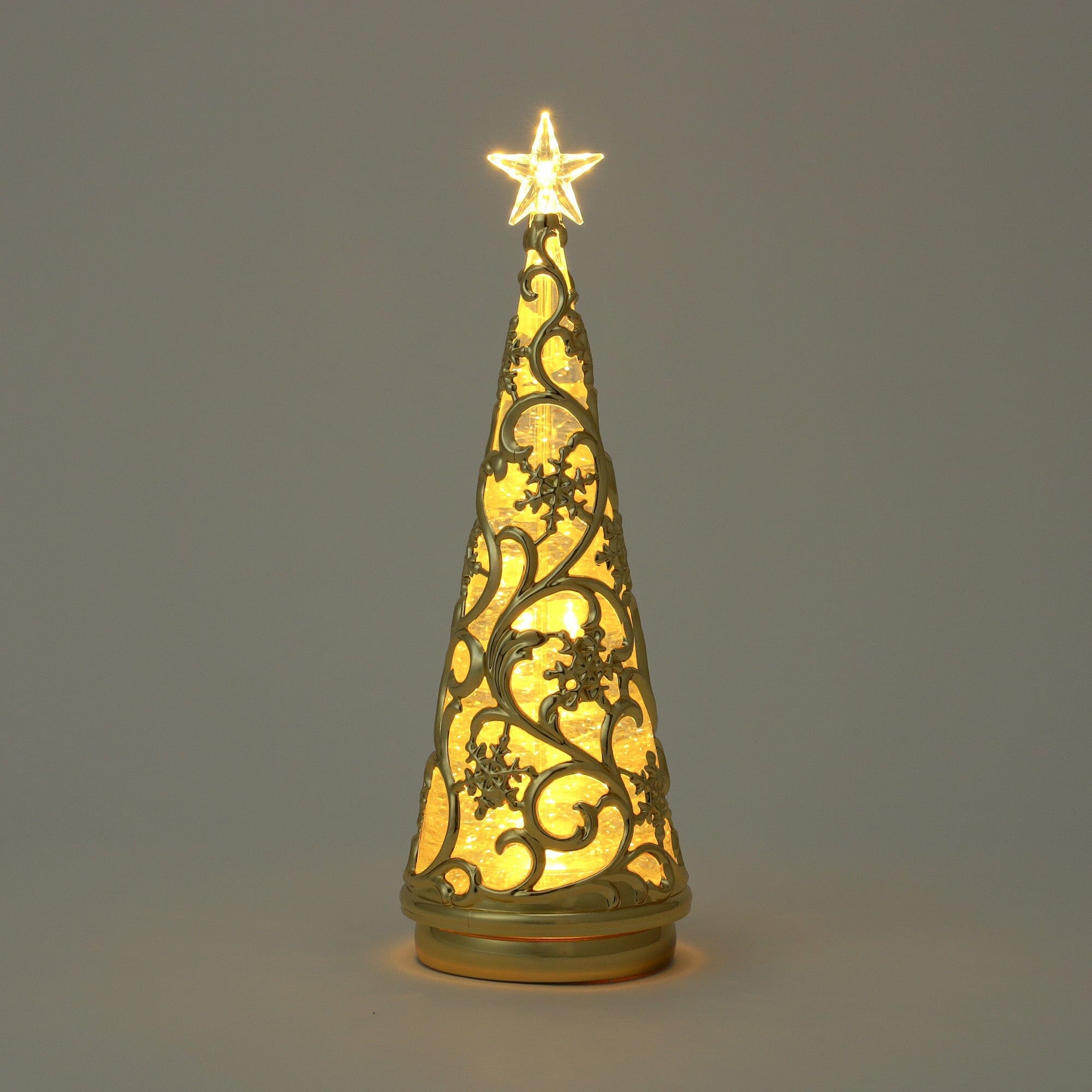 Water Tree Snow Rainbow & Warm Gold