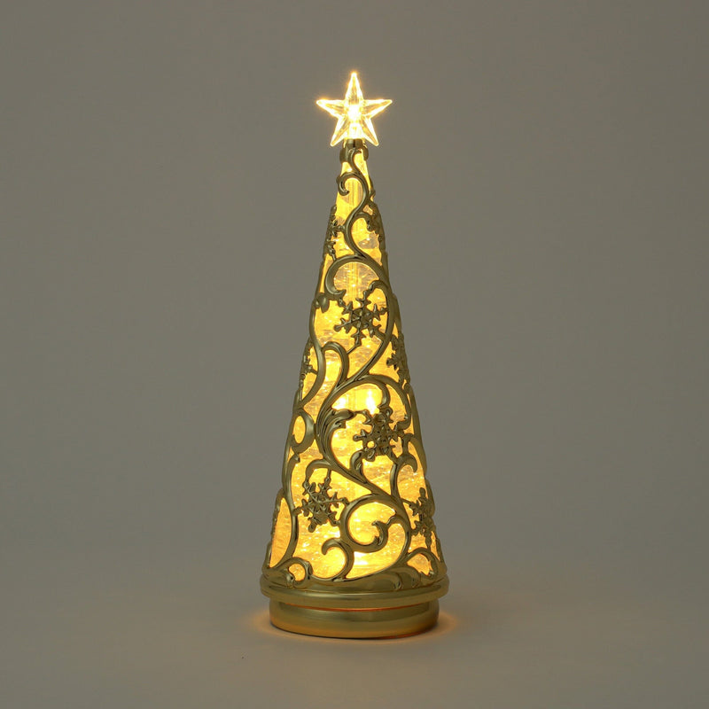 Water Tree Snow Rainbow & Warm Gold