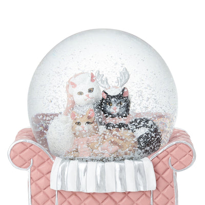 Snow Globe Cat Sofa Large Pink
