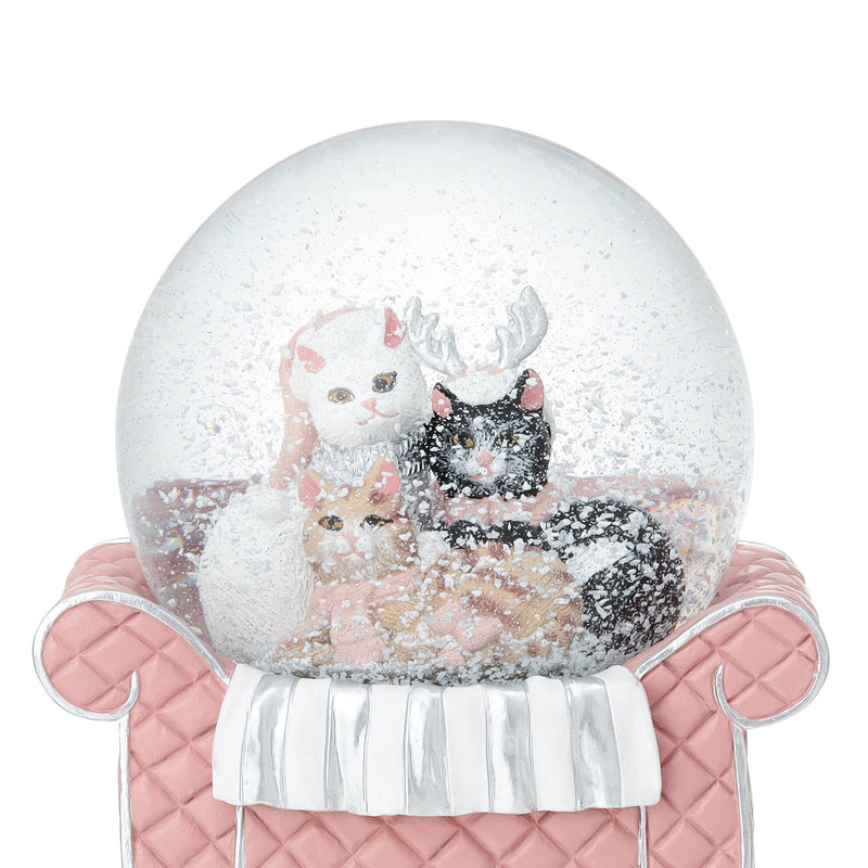 Snow Globe Cat Sofa Large Pink
