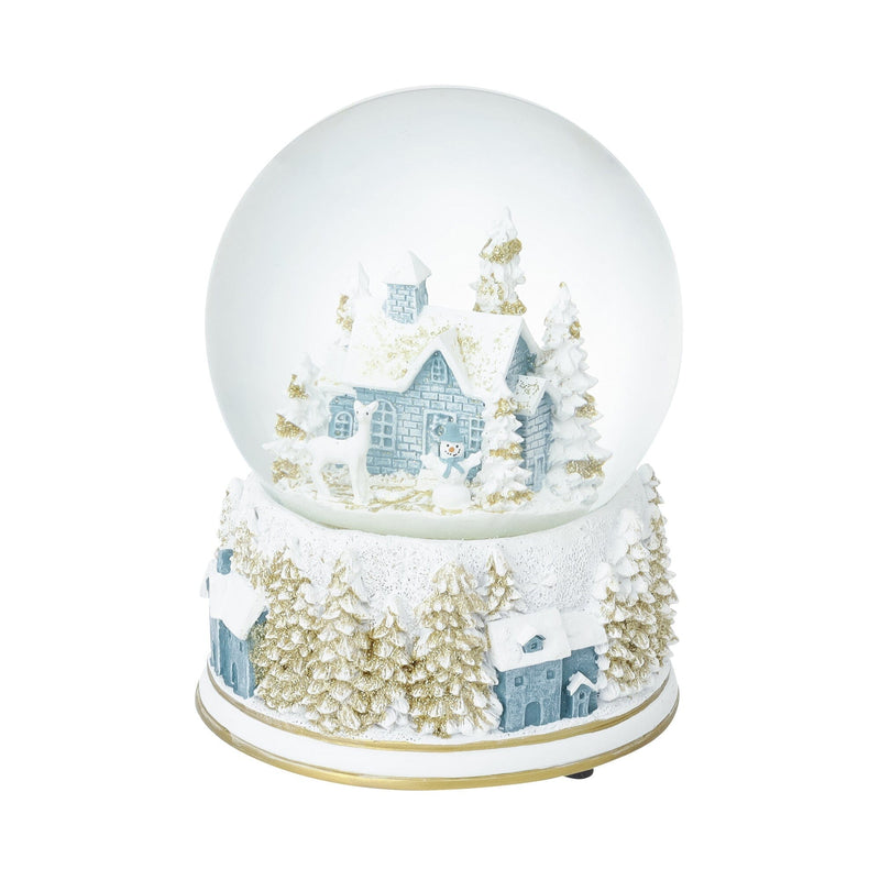 Snow Globe House Large Light Blue
