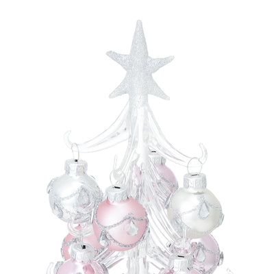 Glass Tree Ball Medium Light Pink