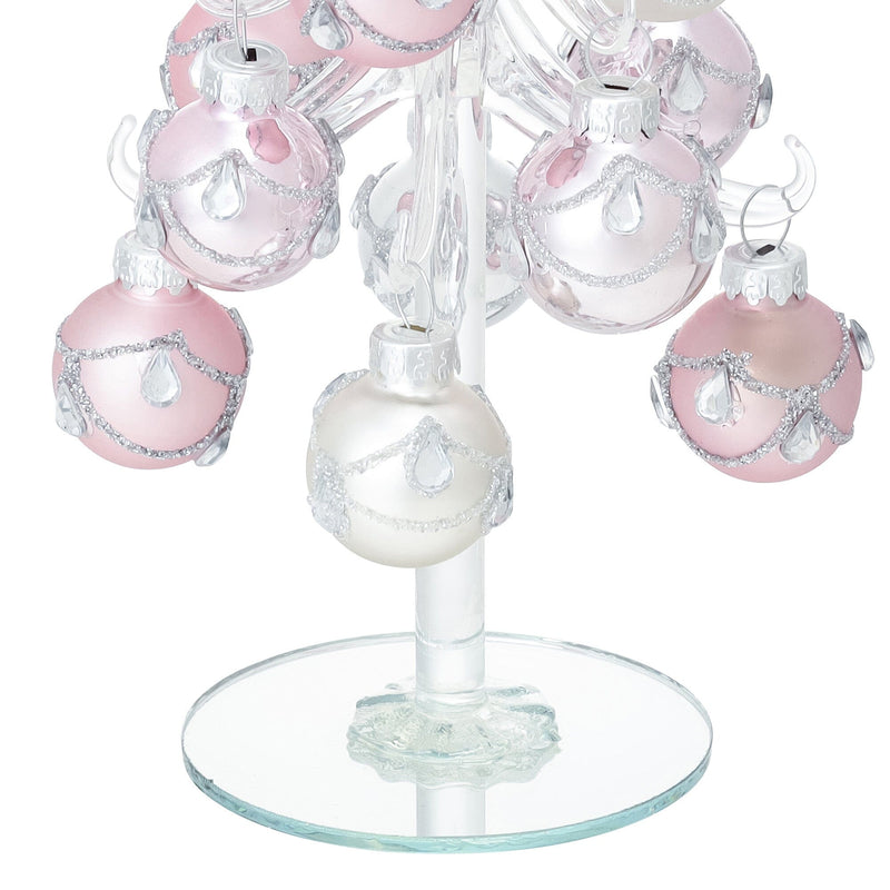 Glass Tree Ball Medium Light Pink