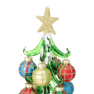 Glass Tree Ball Medium Green