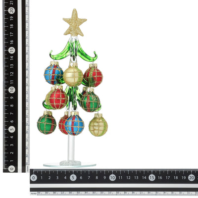 Glass Tree Ball Medium Green