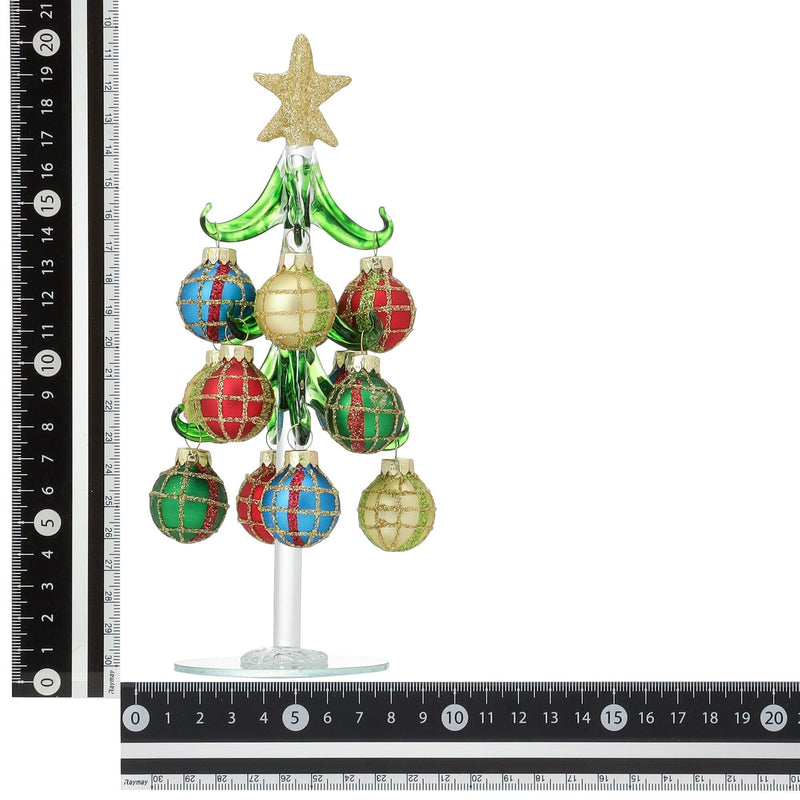 Glass Tree Ball Medium Green