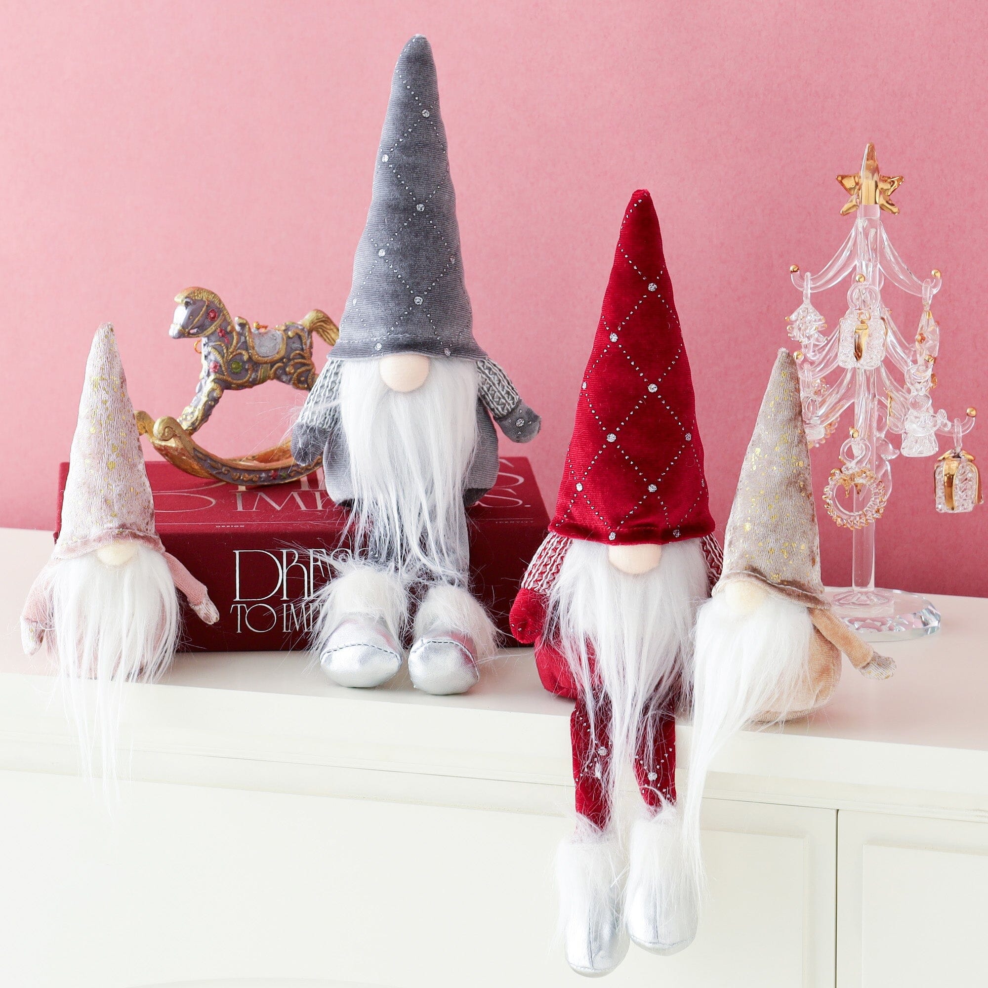 北歐聖誕老人裝飾 中號 紅色