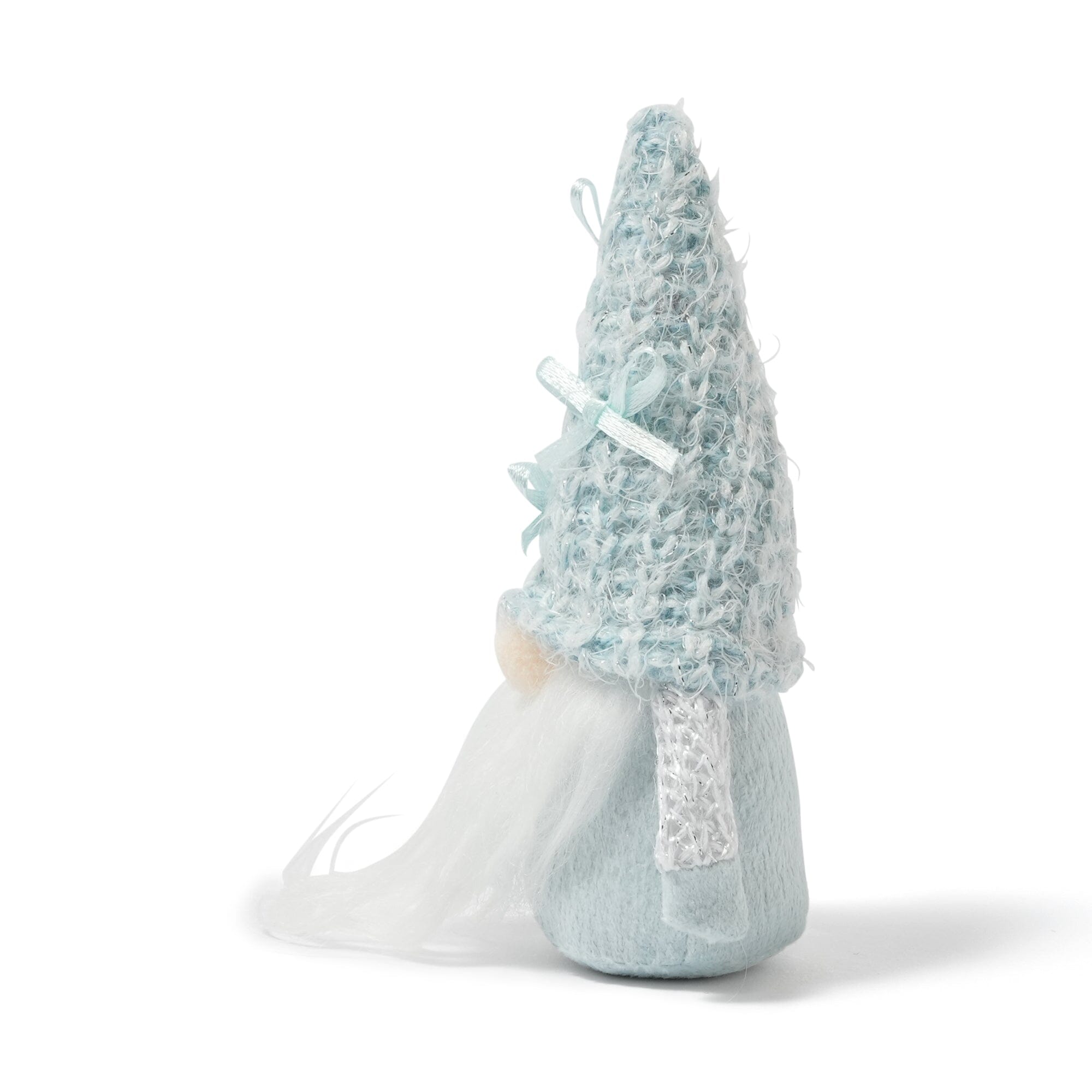 迷你北歐聖誕老人絲帶裝飾品 小號 淺藍色