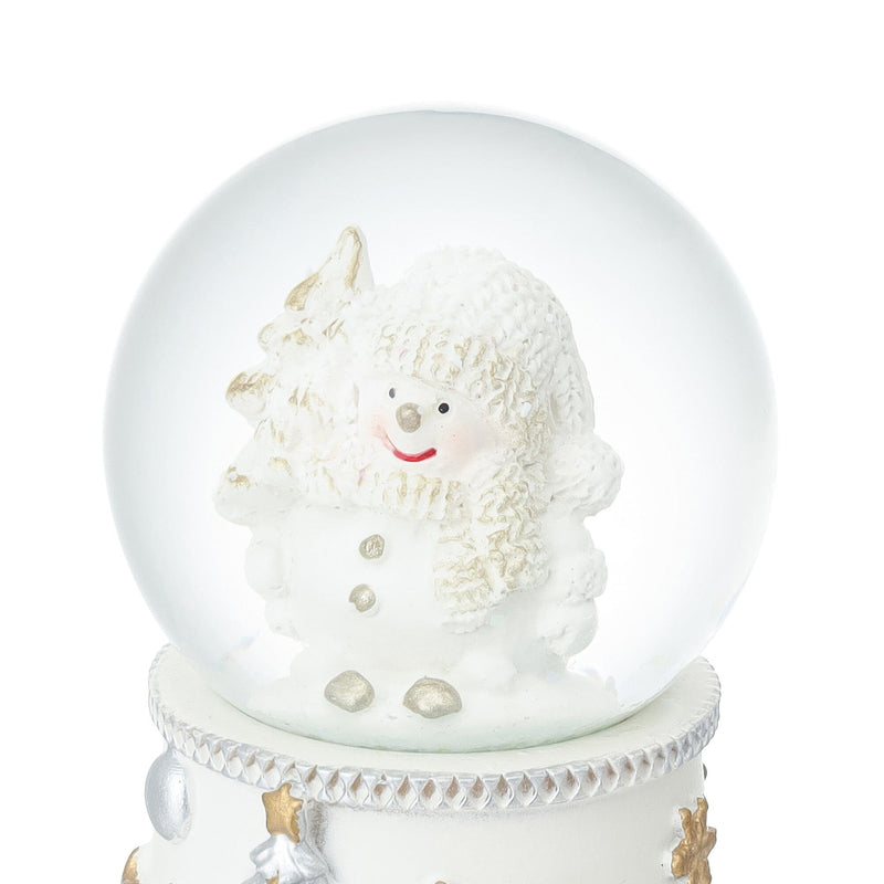 Snow Globe Snowman Small White