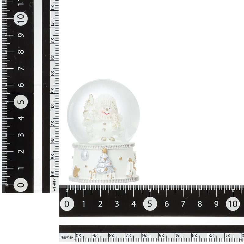 Snow Globe Snowman Small White