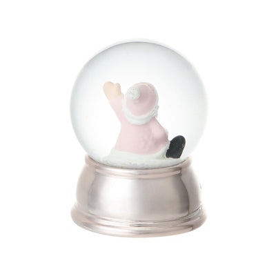 Snow Globe Santa XS Pink