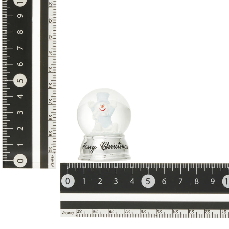 Snow Globe Snowman XS Silver