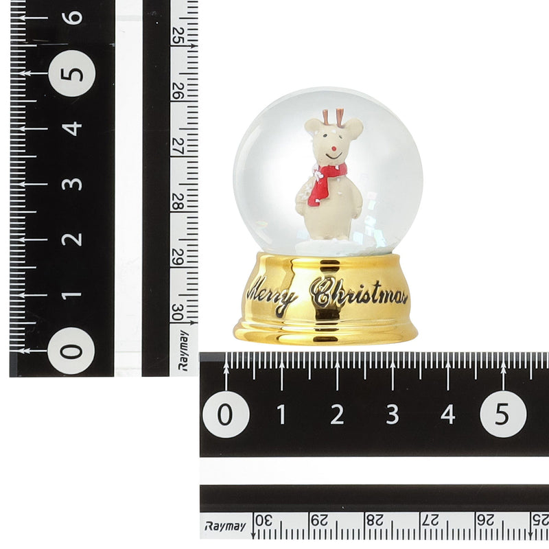 Snow Globe Reindeer XS Gold
