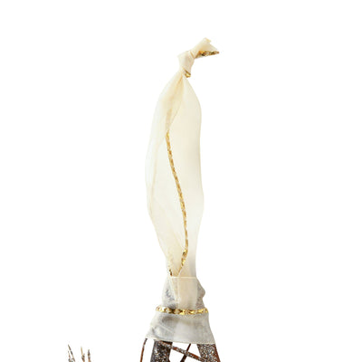 Wreath Star Medium White