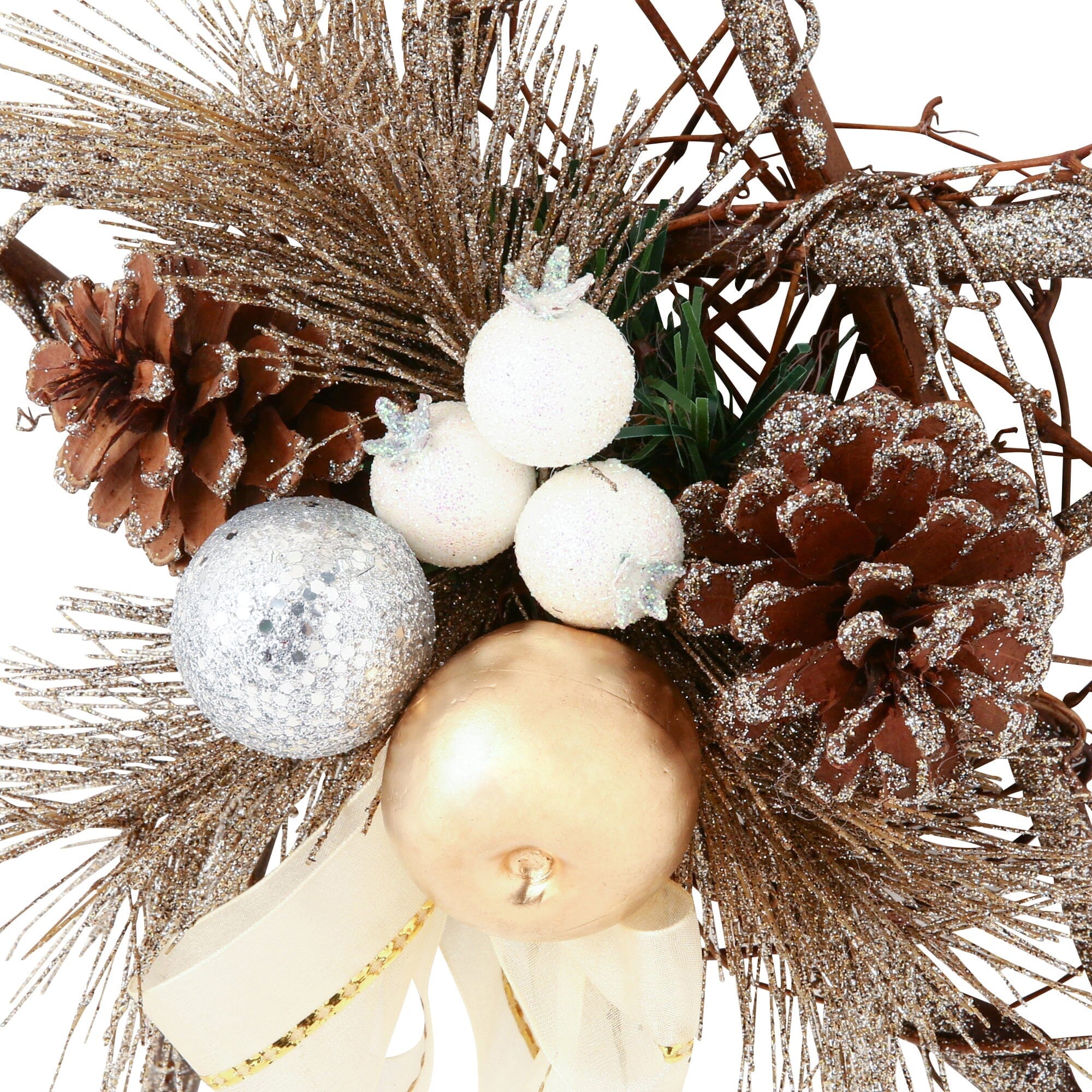 Wreath Star Medium White